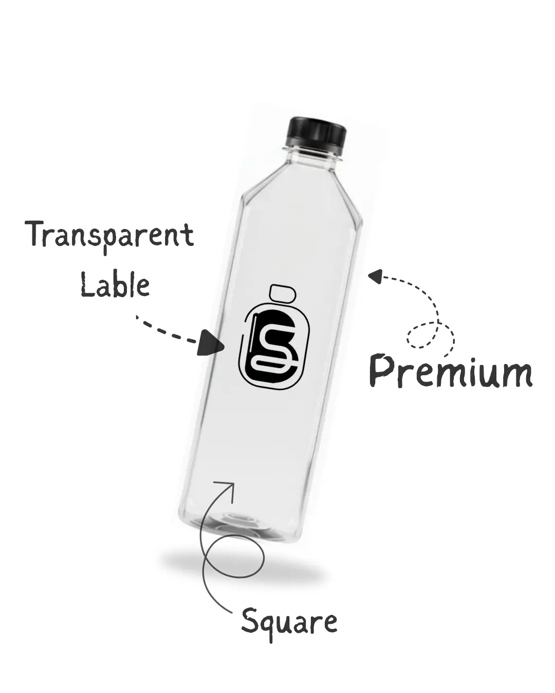 Premium square bottle